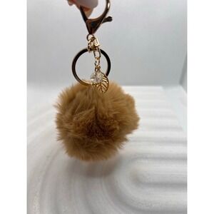 NWT Trendy Red Bow Keychain NWT – Puffy Fabric Charm Accessory‎ Cute Gift